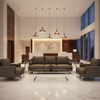 Fine Woven Texture Dark Bronze Upholstered Sofa | Architectural Fabrics