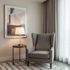Fine Woven Texture Gunmetal Grey Upholstered Chair | Architectural Fabrics