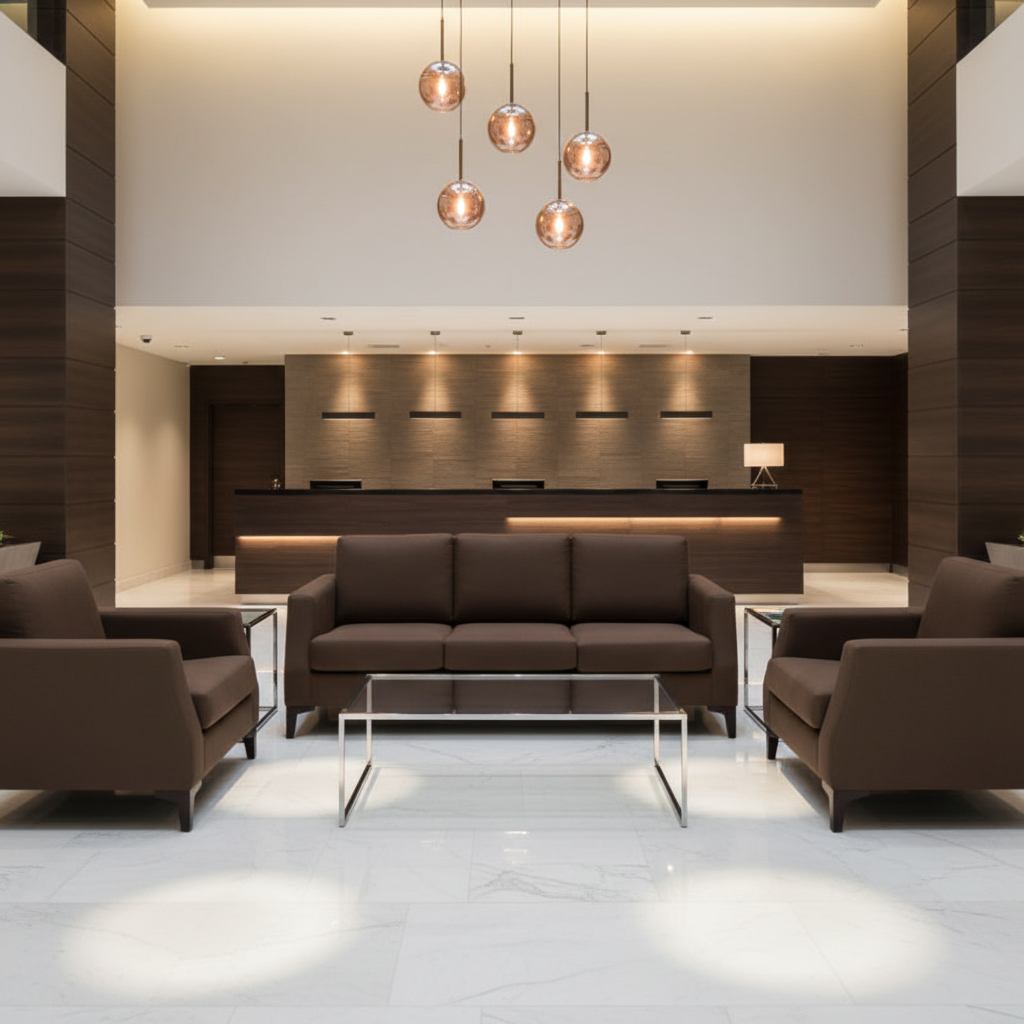 Soper Hole - Brown Upholstered Sofa | Architectural Fabrics