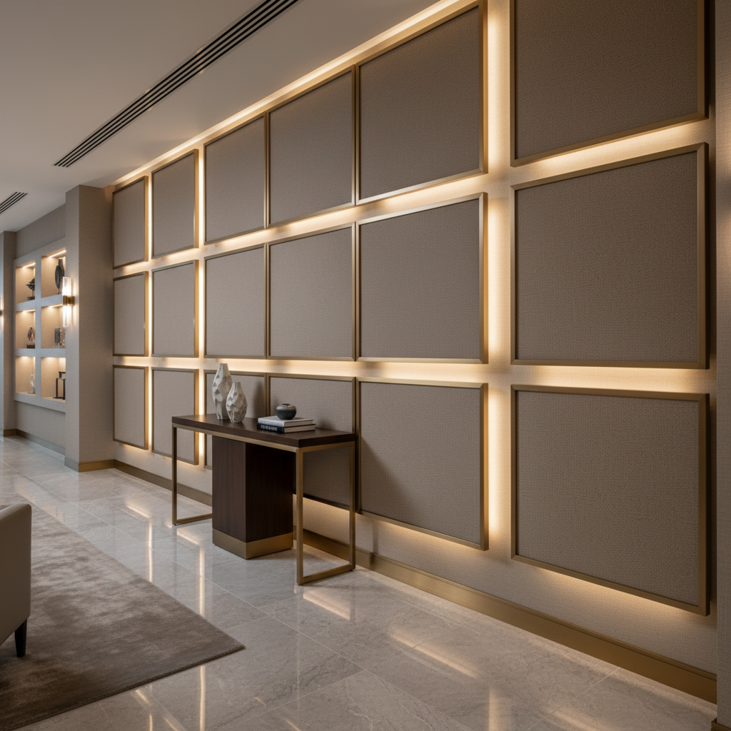 Nassau - Mineral Upholstered Wall Panel | Architectural Fabrics