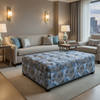 Trellis Bay - Baltic Upholstered Ottoman | Architectural Fabrics