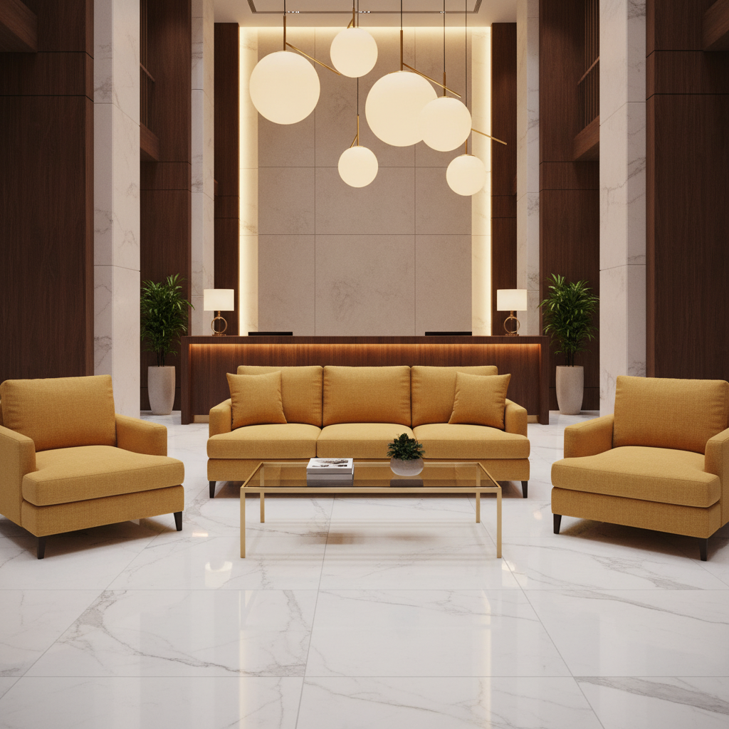 Amalfi - Goldenrod Indoor/Outdoor Vinyl Upholstered Sofa | Architectural Fabrics