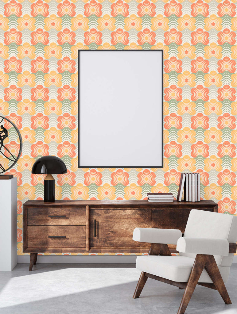 Retro Chic Beige Wallcovering | AS Creation