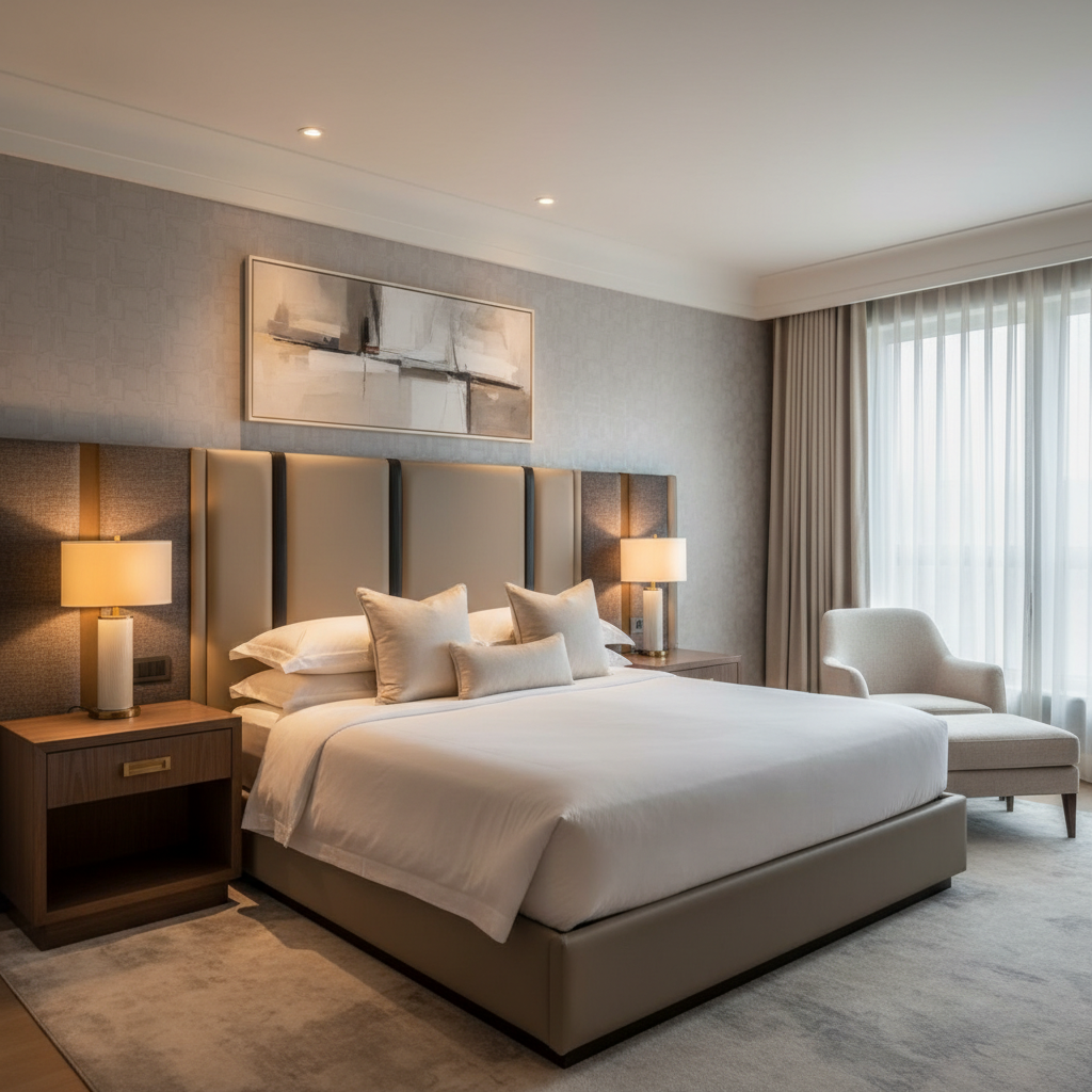 Irvington Brown Upholstered Headboard | Architectural Fabrics