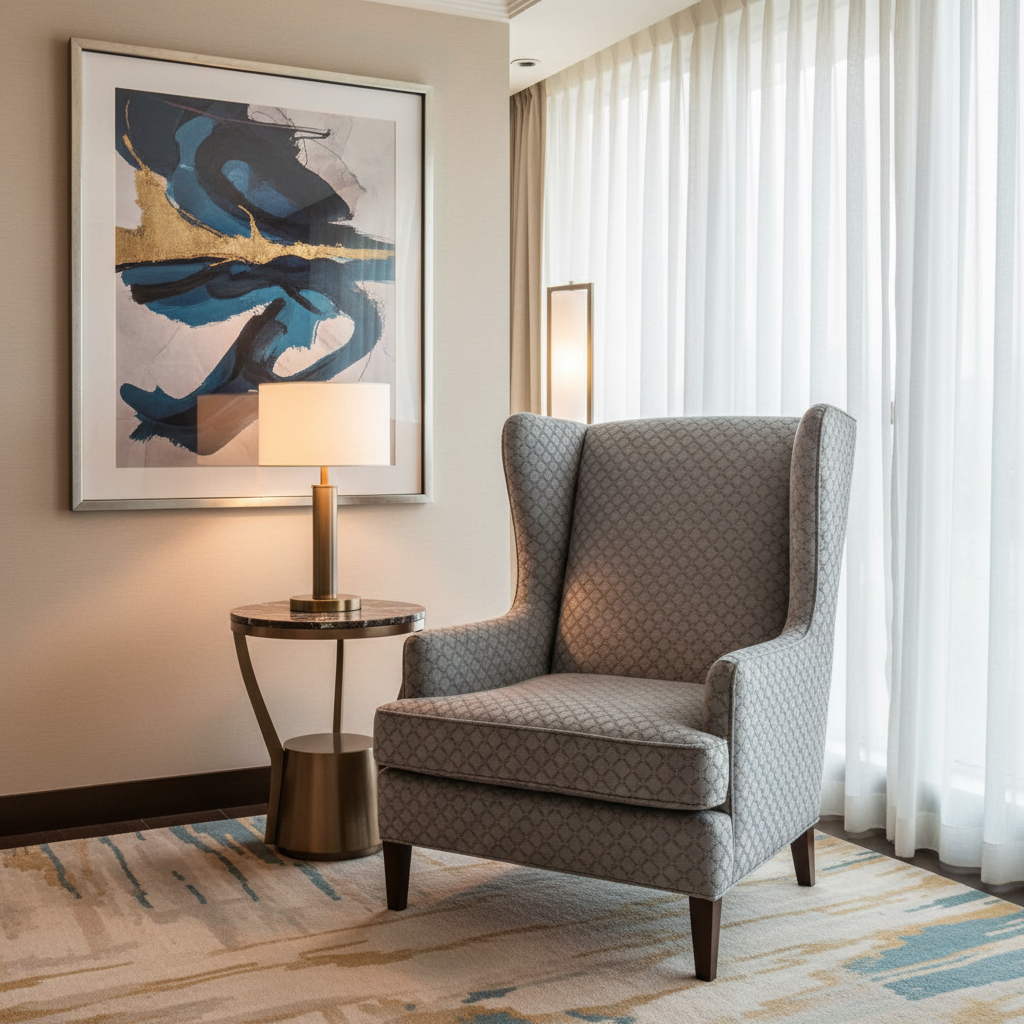 Thatch Cay - Haze Upholstered Chair | Architectural Fabrics