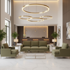 Kick Em Jenny - Avocado Upholstered Sofa | Architectural Fabrics