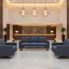 Aarden - Indigo Dusk Silicone Hybrid Upholstered Sofa | Architectural Fabrics