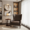 Aire Pebbled - Cocoa Bean Breathable Polyurethane Upholstered Chair | Architectural Fabrics
