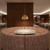 Turf Bay - Lilac Upholstered Banquette | Architectural Fabrics