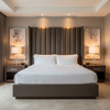 Alamo - Truffle Performance Vinyl Upholstered Headboard | Architectural Fabrics