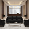Tropical Trellis - Black Upholstered Sofa | Architectural Fabrics