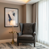 Kralendijk - Midnight Upholstered Chair | Architectural Fabrics