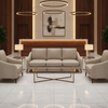 Norman Island - Greige Upholstered Sofa | Architectural Fabrics