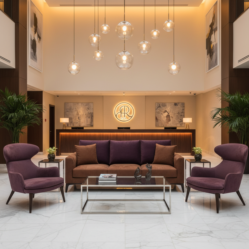 Ultrasuede  Plum Purple, Brown Upholstered Sofa | Ultrasuede Upholstery