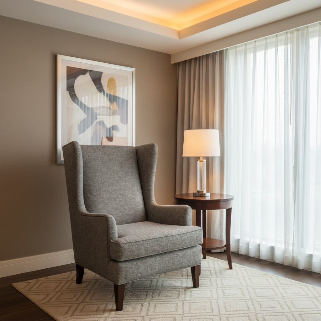 Morant - Pewter Upholstered Chair | Architectural Fabrics
