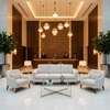 Ultrasuede Parchment -  White Upholstered Sofa | Ultrasuede Upholstery