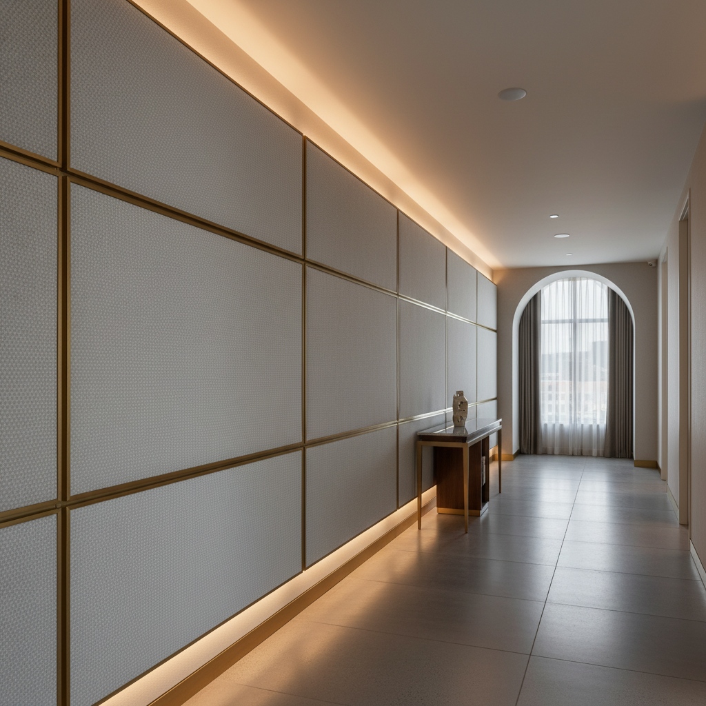 Steeple Reef - Haze Upholstered Wall Panel | Architectural Fabrics