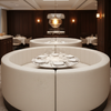 Turquoise Bay - Gesso Upholstered Banquette | Architectural Fabrics