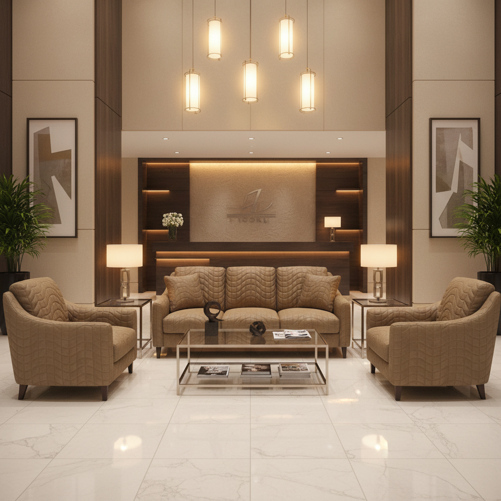 Waterfall Bay - Palladium Upholstered Sofa | Architectural Fabrics