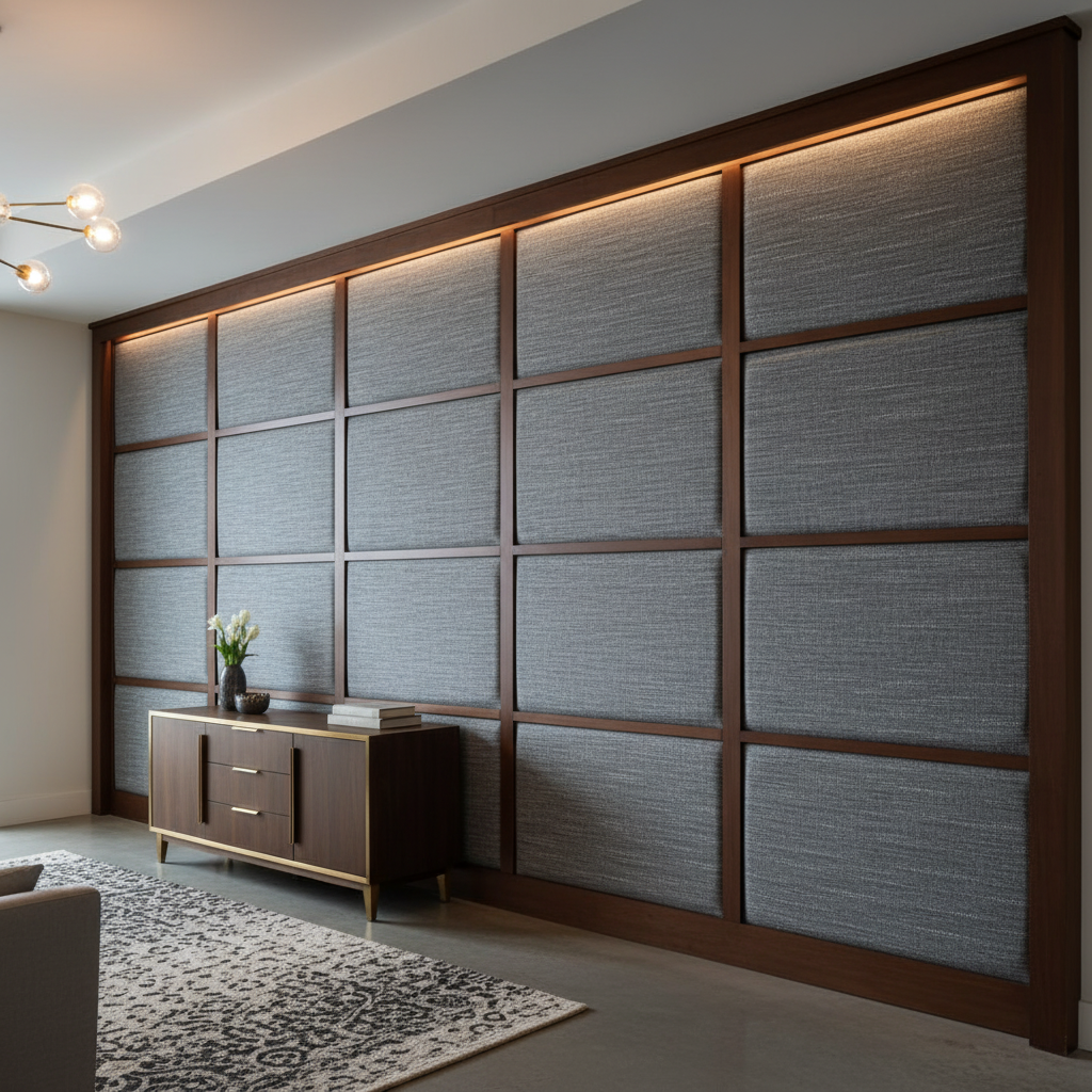 Tumble Reef - Cadet Upholstered Wall Panel | Architectural Fabrics