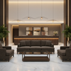 Virgin Gorda - Espresso Upholstered Sofa | Architectural Fabrics