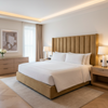 Fine Pebble Grain Golden Tan Upholstered Headboard | Architectural Fabrics