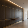 Alamo - Earthy Umber Performance Vinyl Upholstered Wall Panel | Architectural Fabrics