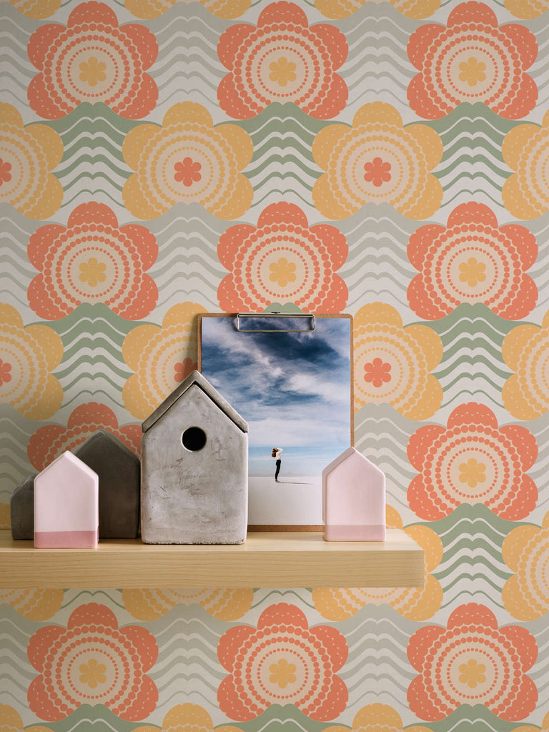 Retro Chic Beige Wallcovering | AS Creation