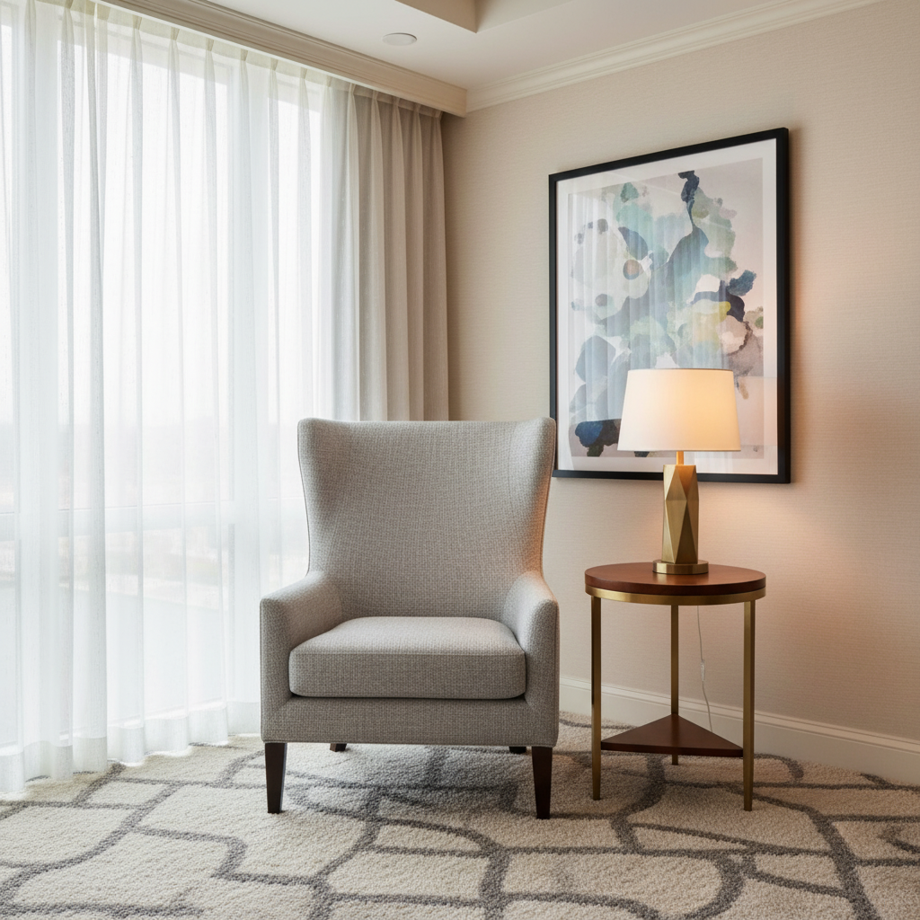 Vivace Reef - Pewter Upholstered Chair | Architectural Fabrics