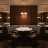 Aire Pebbled - Ironwood Breathable Polyurethane Upholstered Banquette | Architectural Fabrics