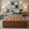 Sisal Bay - Rustic Upholstered Ottoman | Architectural Fabrics
