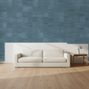 Nantucket Grasscloth Aegean Blue Wallcovering | Phillipe Romano room setting