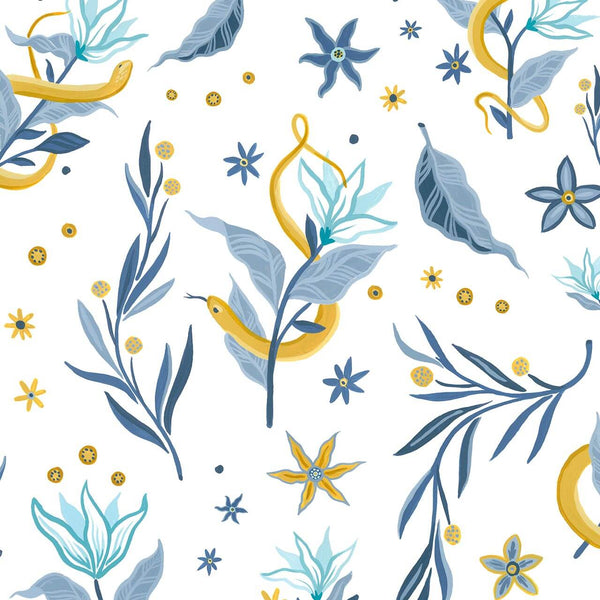 Serpientes Y Flores Light, Sample Non-Woven Wallcoverings | Newwall
