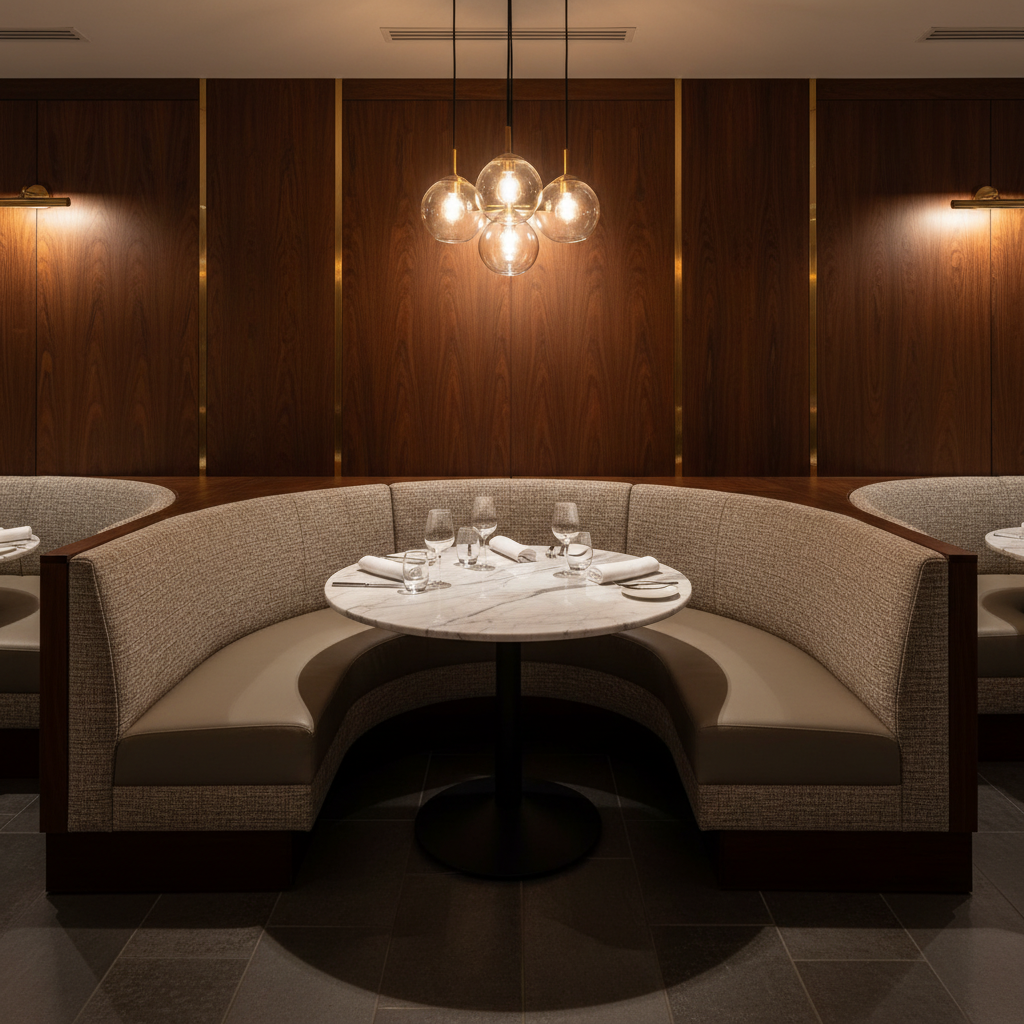 Bellevue - Bellevue Tekloom Performance Upholstered Banquette | Architectural Fabrics