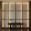 Embossed Reptile Scale Ivory Cream Upholstered Wall Panel | Architectural Fabrics
