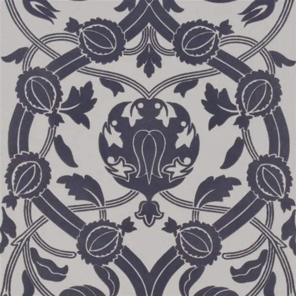 Isabella Flock Damask Amethyst | Designers Guild Europe