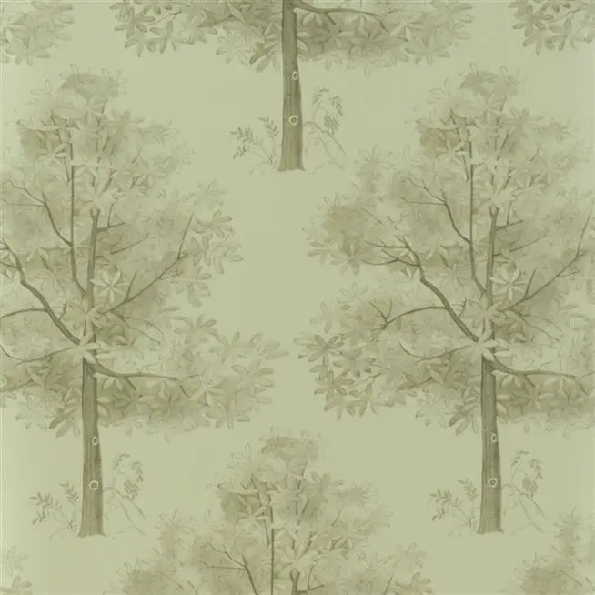 Arboretum Trees Gold Wallpaper | Designers Guild Europe