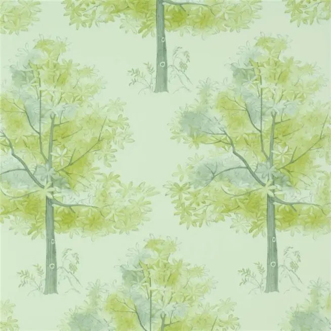 Arboretum Trees Lapis Wallpaper | Designers Guild Europe