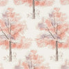 Arboretum Trees Rosewood Wallpaper | Designers Guild Europe