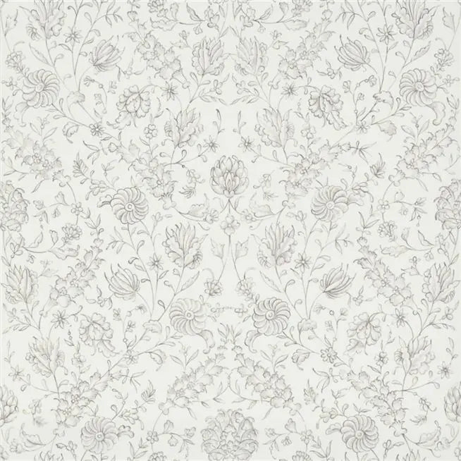 Flora Viola Grey Wallpaper | Designers Guild Europe