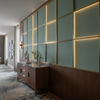 Fine Woven Texture Seafoam Green Upholstered Wall Panel | Architectural Fabrics