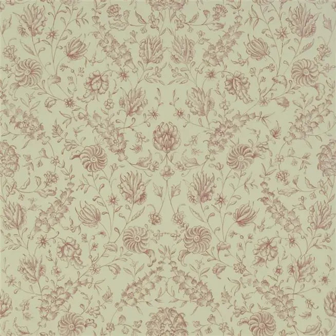 Flora Pimento Wallpaper | Designers Guild Europe