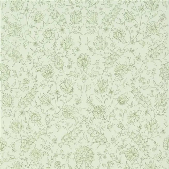 Flora Olive Wallpaper | Designers Guild Europe