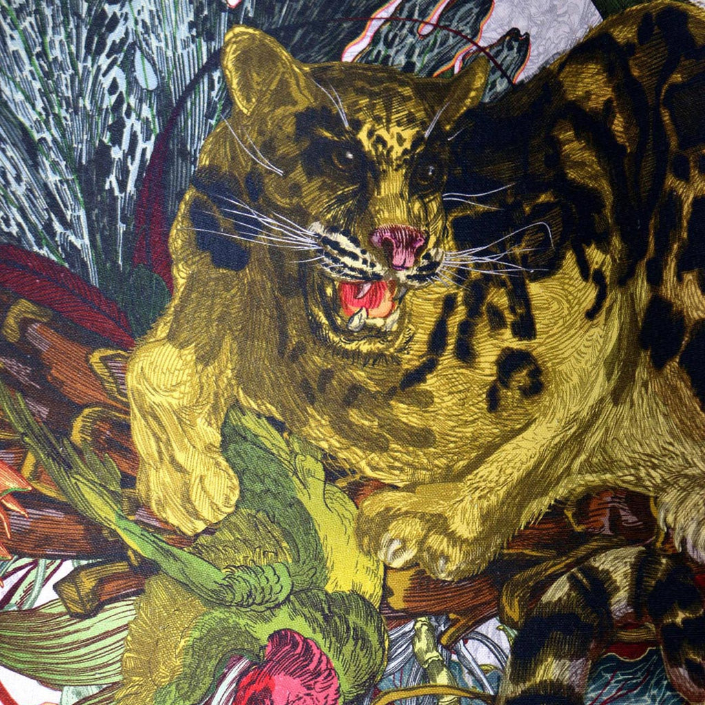 Tropical Clouded Leopard Original Linen