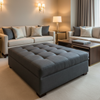 Triangle Reef - Clipper Upholstered Ottoman | Architectural Fabrics