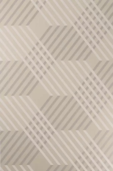 Petipa Beaded Geometric Cream Wallpaper | Osborne & Little Europe