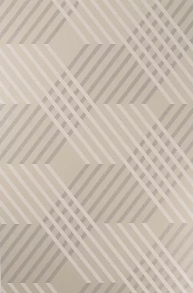 Petipa Beaded Geometric Cream Wallpaper | Osborne & Little Europe