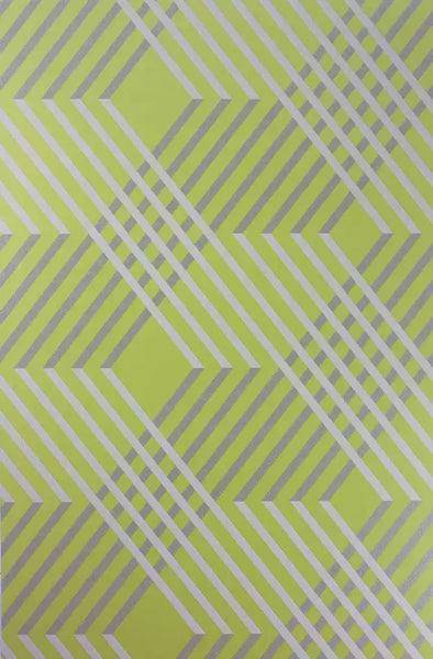 Petipa Beaded Geometric Green Wallpaper | Osborne & Little Europe