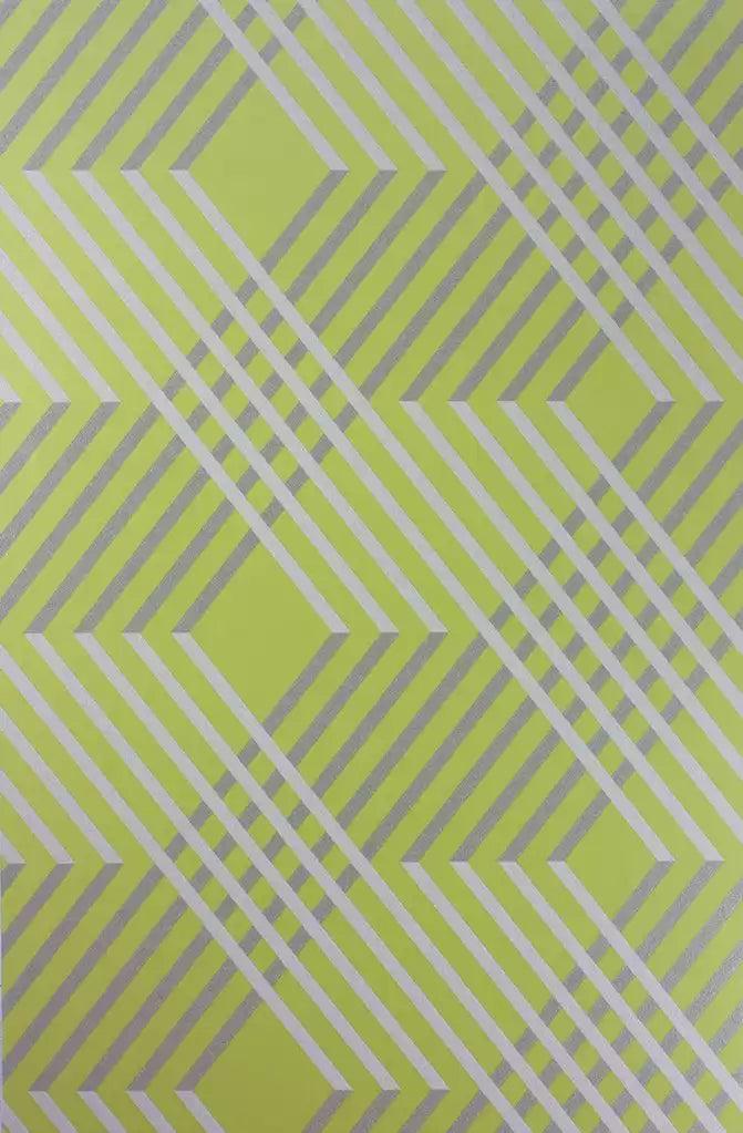 Petipa Beaded Geometric Green Wallpaper | Osborne & Little Europe