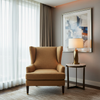 Subtle Woven Texture Toffee Brown Upholstered Chair | Architectural Fabrics